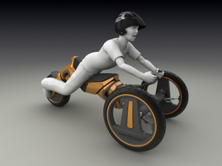 Illustration for article titled Rebirth of the Big Wheel: Matias Conti's Transformable Spin Vehicle